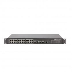 24 Kanal (22 Kanal PoE +2 Kanal Hi-PoE Switch) ( 24FE PoE +2 GE Combo )