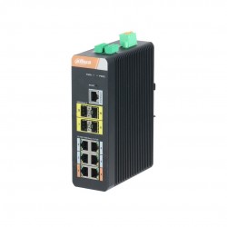 6 Port Gigabit PoE (Yönetilen) ile 10 Port Gigabit Endüstriyel switch