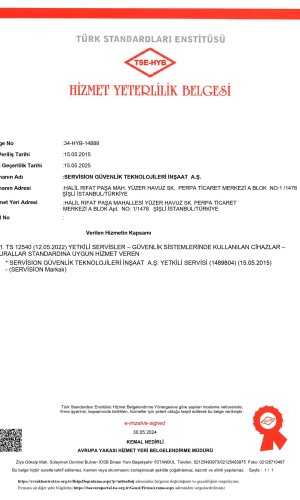 TSE 12540 Hizmet Yeterlilik Belgesi